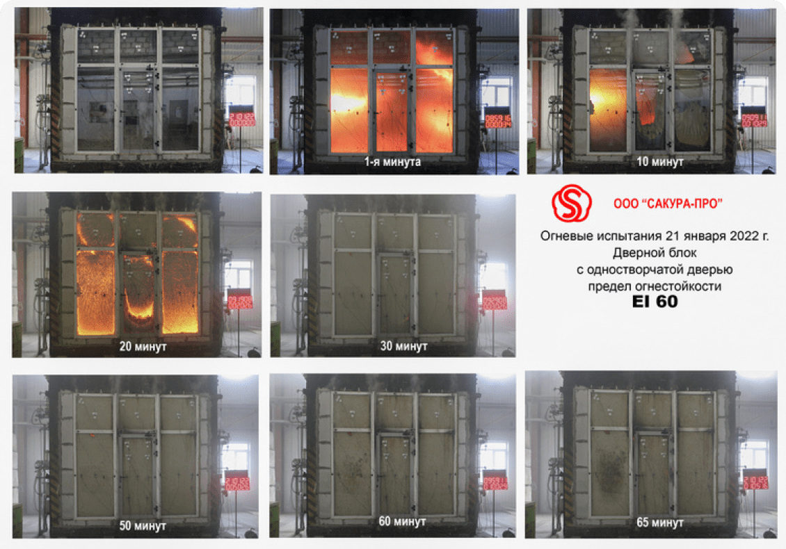 Противопожарные алюминиевые двери